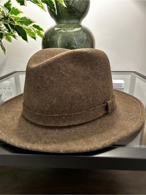 Bailey of Hollywood for J.Crew LiteFelt Fedora in Brown (Medium/Large)